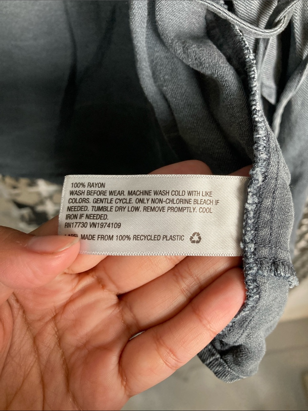 Knox Rose Washed Gray Drawstring Utility Jacket - Picture 4 of 4